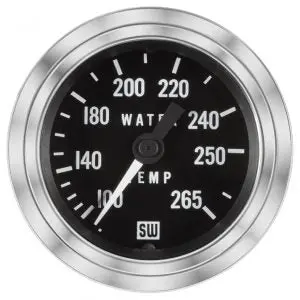 Deluxe Water Temp Gauge, 100-265 °F | 82326-288 Stewart Warner 1