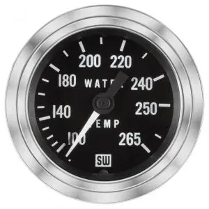 Deluxe Water Temperature Gauge, 100-265 °F | 82326-48 Stewart Warner 1