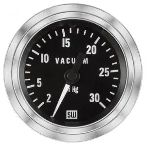 Deluxe Vacuum Gauge, 0-30 In-Hg | 82328 Stewart Warner 1