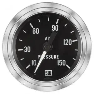 10-150 Psi Deluxe Air Pressure Gauge | 82329 Stewart Warner 1