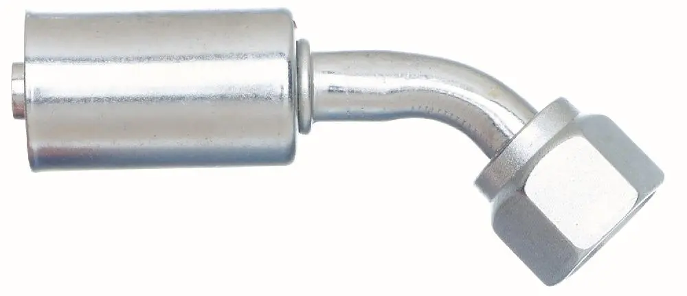 Female Sae Tube O-Ring Nut Swivel - 45 Bent Tube - Aluminum (Polarseal Aca) | G45591-1212 Gates 1