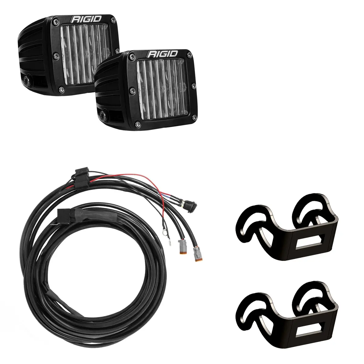 Universal D-Series Led Fog Light, Clear Square Polycarbonate Lens | Truck-Lite 84764 1