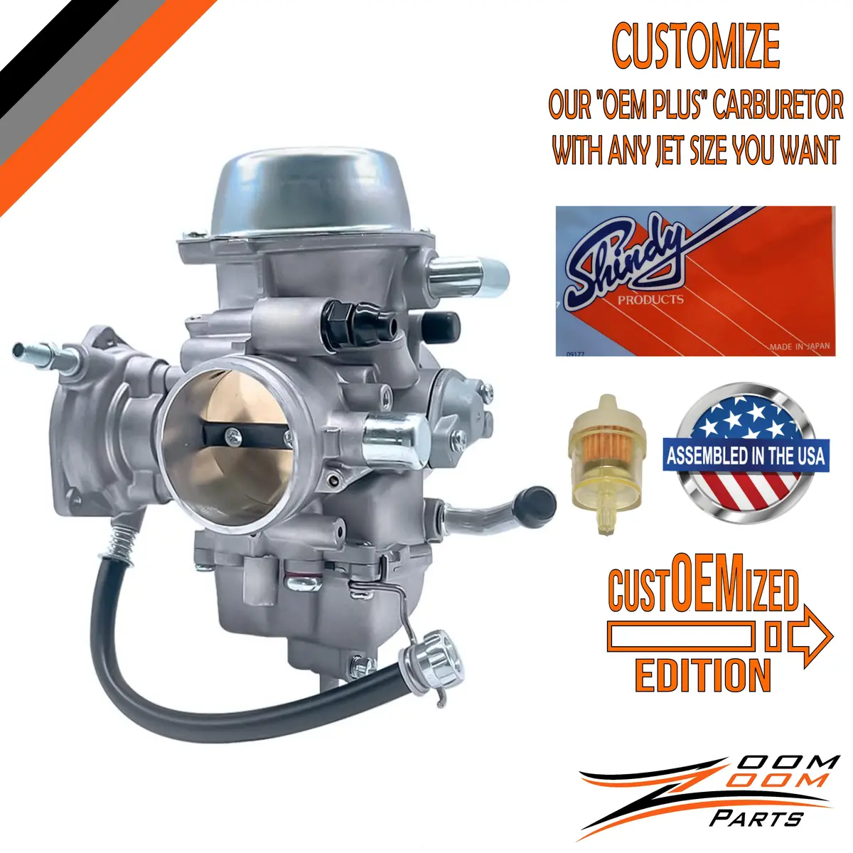 Custoemized Carburetor Carb For 2002 - 2008 Yamaha Grizzly 660 Yfm660 Utility Atv Quad 1