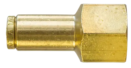 3/8" Tube To 3/8" Pipe D.O.T. Push Lock Female Connector Fitting For Nylon Tubing (Pack Of 10) | Pl1366-6C Tectran 1