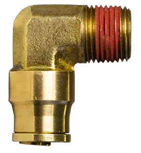 3/16" Tube To 1/8" Pipe Thread D.O.T. Push Lock Male Elbow Fitting For Nylon Tubing (Pack Of 10) | Pl1315-3A Tectran 1