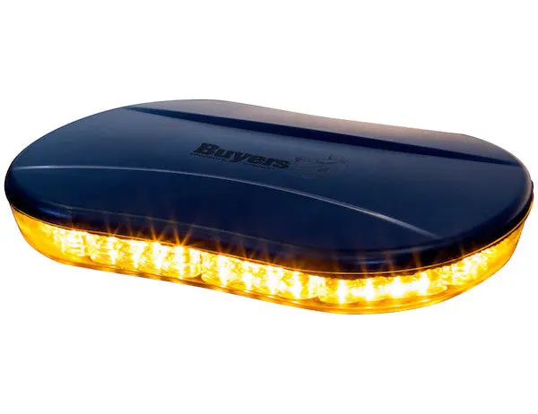 Class 1 Low Profile Oval Mini Light Bar - Amber/Clear | Buyers Products 8891080 1