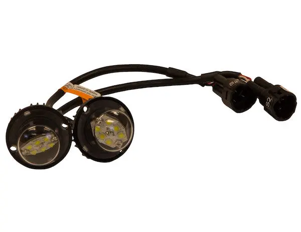 15 Foot Clear Bolt-On Hidden Strobe Kits With In-Line Flashers With 6 Led | Buyers Products 8891215 1