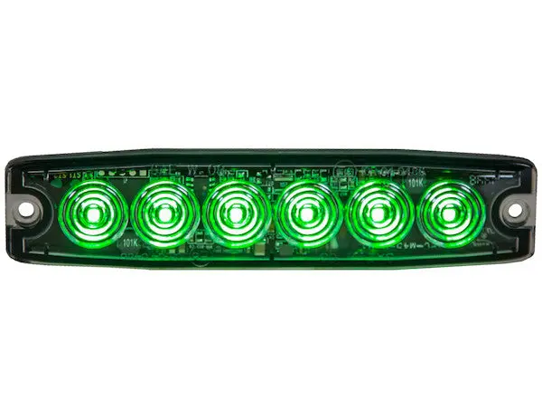 Ultra Thin 5 Inch Green Led Strobe Light | Buyers Products 8892209 1
