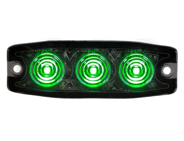 Ultra Thin 3.5 Inch Green Led Strobe Light | Buyers Products 8892239 1