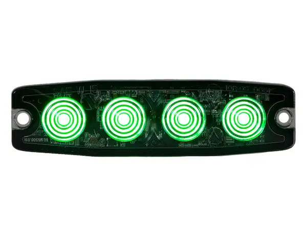 Ultra Thin 4.5 Inch Green Led Strobe Light | Buyers Products 8892249 1