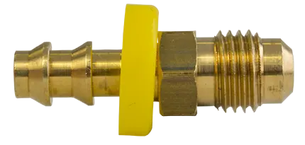 3/8" Hose To 3/8" Tube Sae 45° Flare Rigid Male Pipe (Pack Of 10) | 727-66 Tectran 1