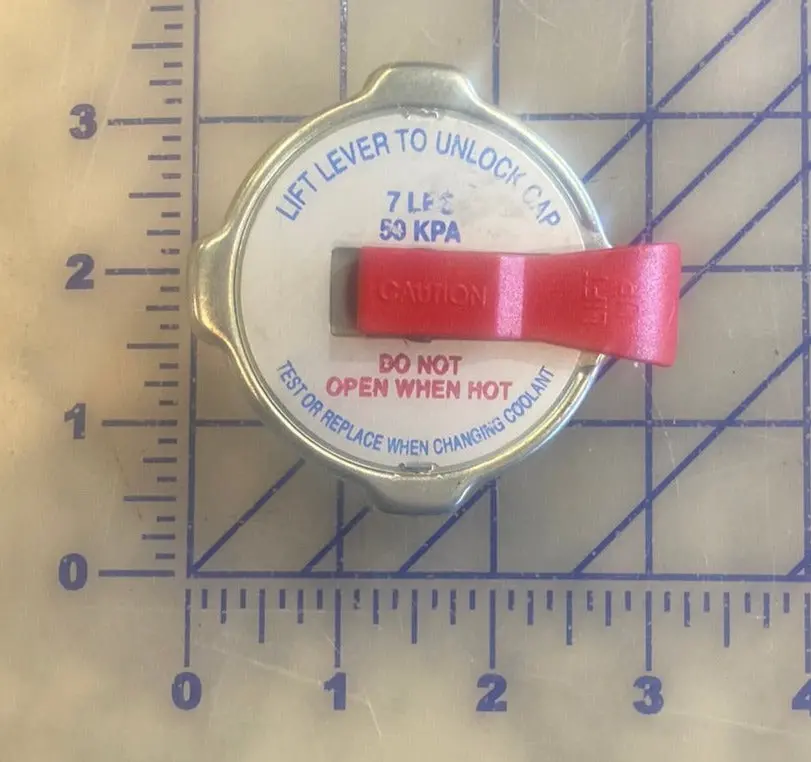 31508 Radiator Cap, Used On The  Hercules G 2300, D2300 Series Hercules Engines. 1