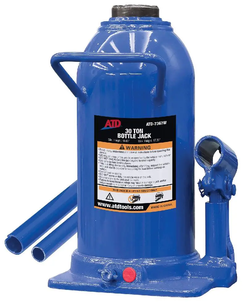 30-Ton Heavy-Duty Hydraulic Side Pump Bottle Jack | 7367W Atd Tools 1