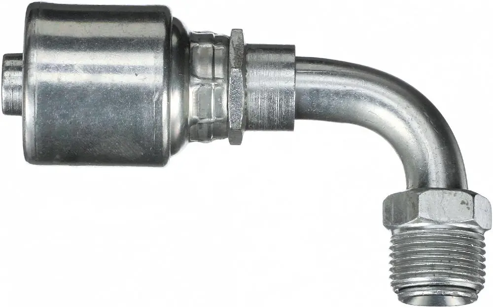 Sae Male Inverted Swivel - 90 Bent Tube (Megacrimp) | G25504-0606 Gates 1