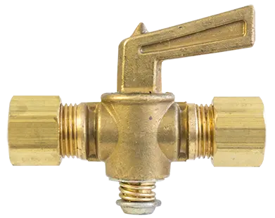 Compression To Compression Ground Plug Shutoff Cock | 2062-4 Tectran 1