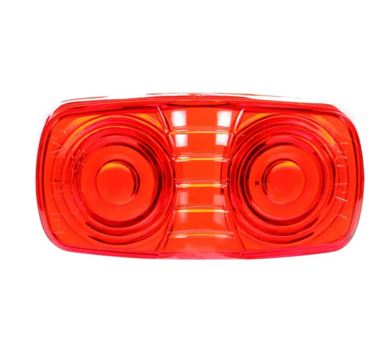 Signal-Stat Red Rectangular 2" X 4" Replacement Lens For Marker Clearance Light | Truck-Lite 9007 1