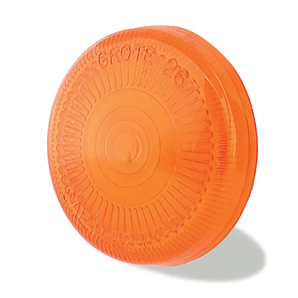 2½" Surface Mount Amber Clearance Marker Replacement Lens | Grote 90163 1