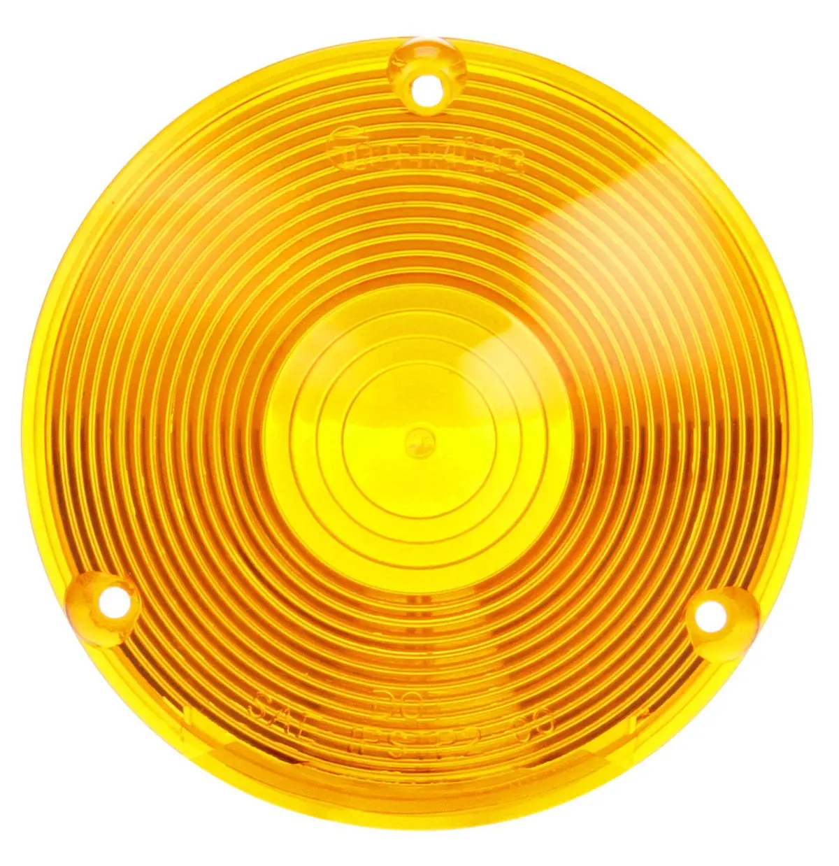 Signal-Stat Red 4" Round Acrylic Cyclostat Replacement Lens For Pedestal Lamps | Truck-Lite 9016A 1