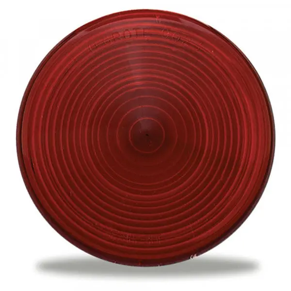 Red 4" Acrylic Replacement Lens For Stop/Turn/Tail Lights | Grote 90232 1