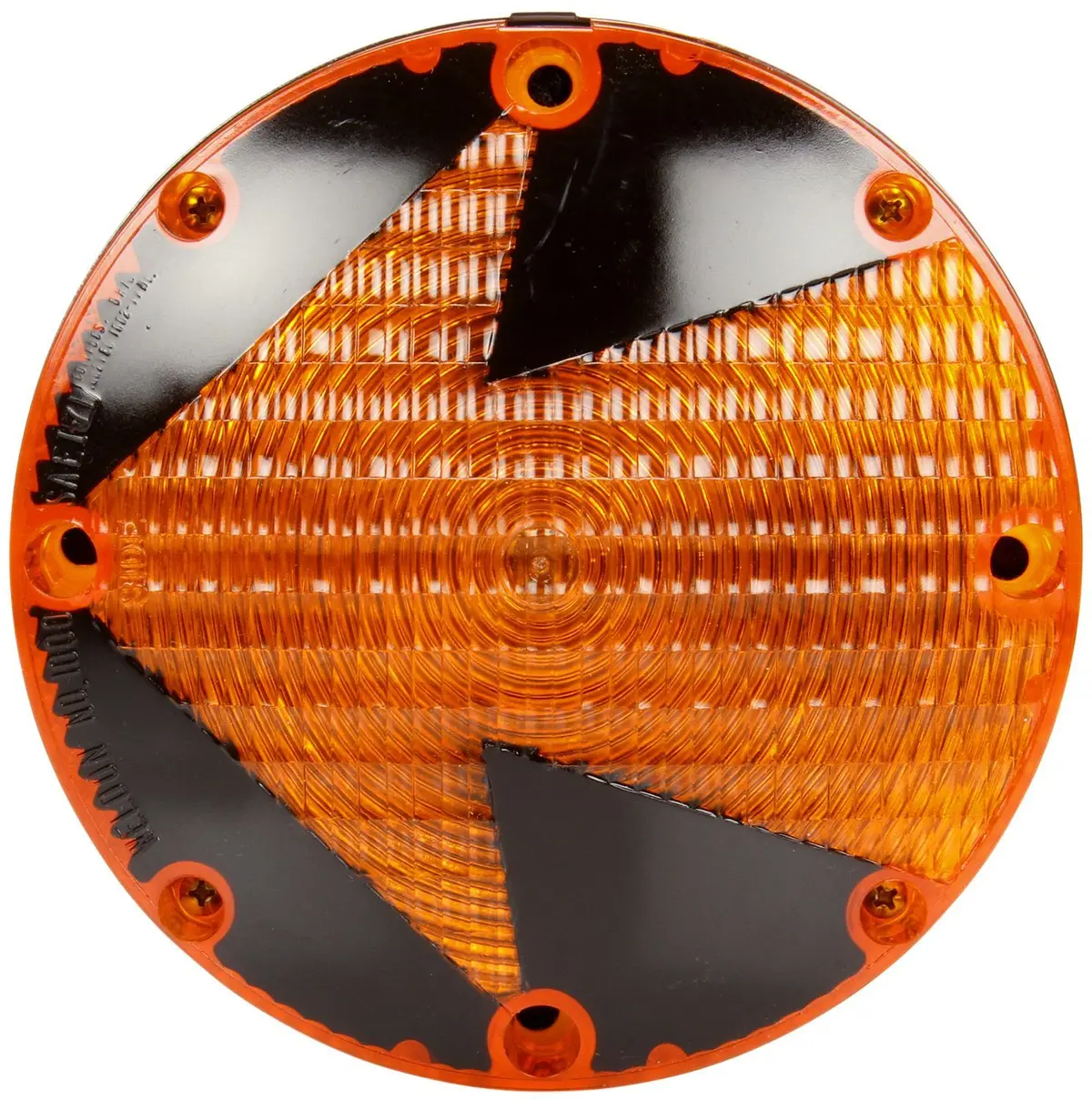 6" Round Yellow Incandescent Turn Signal W/ Directional Arrow Protection | Truck-Lite 90325Y 1