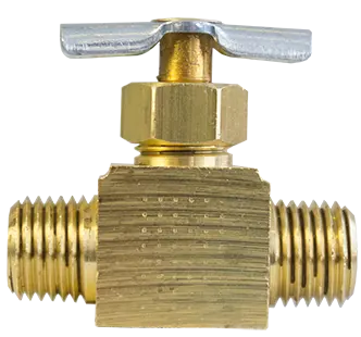 1/8" Double Male Pipe Needle Valve | 3122A Tectran 1