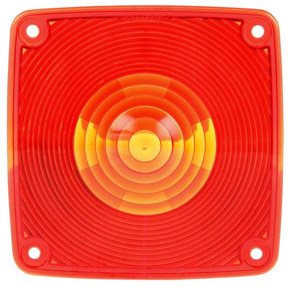 Signal-Stat 4.5" Square Red Replacement Lens For Pedestal Lights | Truck-Lite 9083 1