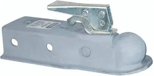 Trailer Steel Straight Tongue Coupler 2" Channel X 1-7/8" Ball | 91050 Buyers Products 1