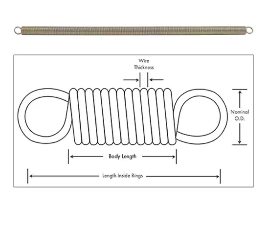 9.5" Hose Support Spring | Tectran 916 1