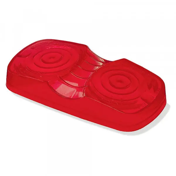Red Two-Bulb Square Clearance Marker Replacement Lens | Grote 91962 1