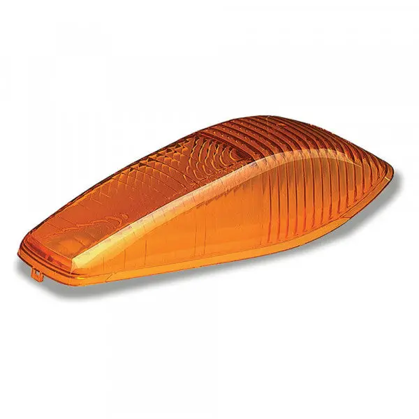 Large Amber Aerodynamic Cab Clearance Marker Replacement Lens | Grote 92193 1