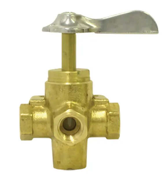 Female Pipe Ground Plug Shutoff Cocks Four Way Valve | Tectran 932 1