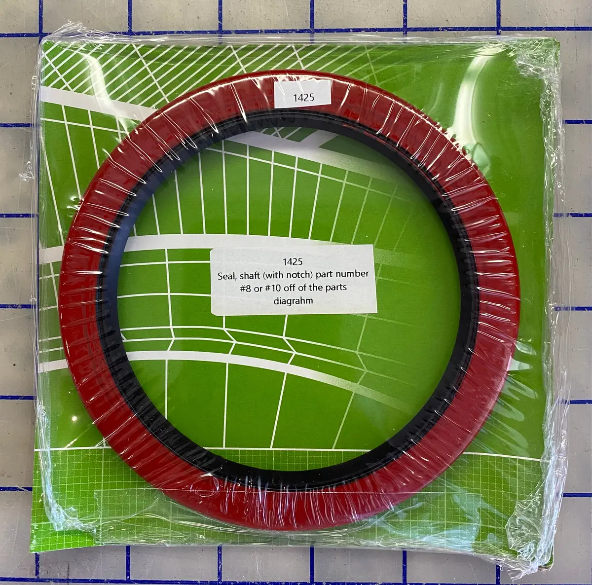 1425 Seal, Shaft Seal For Read Screen-All Screen, Model Rd-90. This Is The “Notched Type” Seal. 1