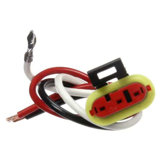 8" 3-Wire Stop/Turn/Tail Plug, Female Pl-3 & Fit 'N Forget Plugs | Truck-Lite 94707 1