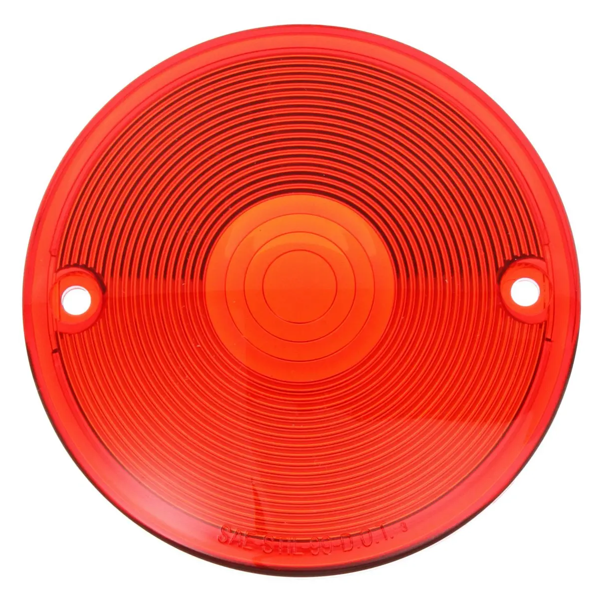 4" Round Red Acrylic Replacement Lens For Do-Ray Lights, 2 Screw Mount | Truck-Lite 99083R 1