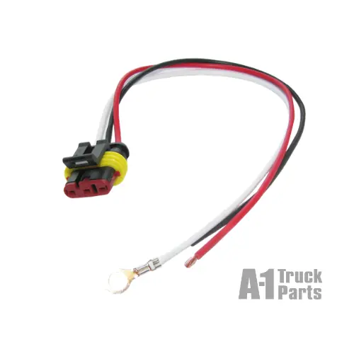 Weathertight 3-Wire Pigtail With 10" Leads, Ring Terminal On Ground And Stripped Wire Ends On Power Leads | Optronics A45pmb 1