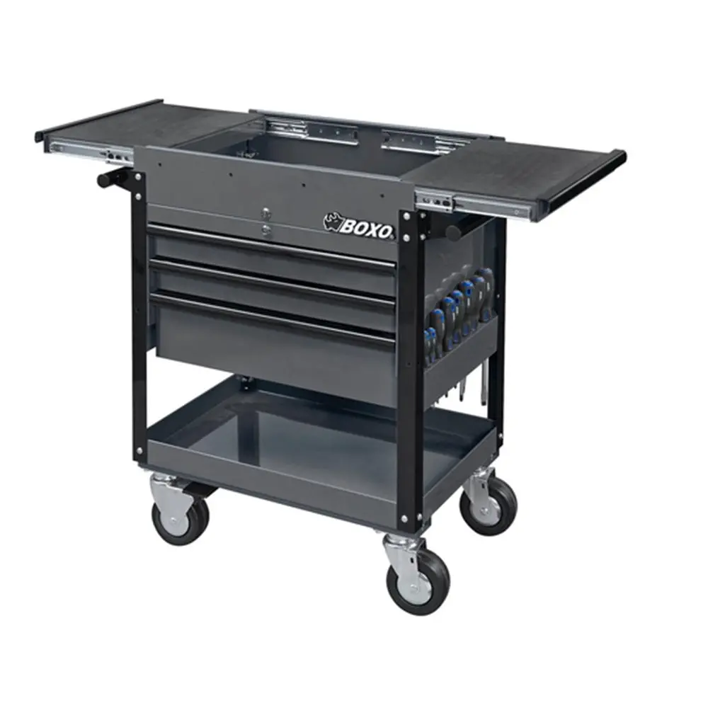 3 Drawer Service Cart (Grey) 1