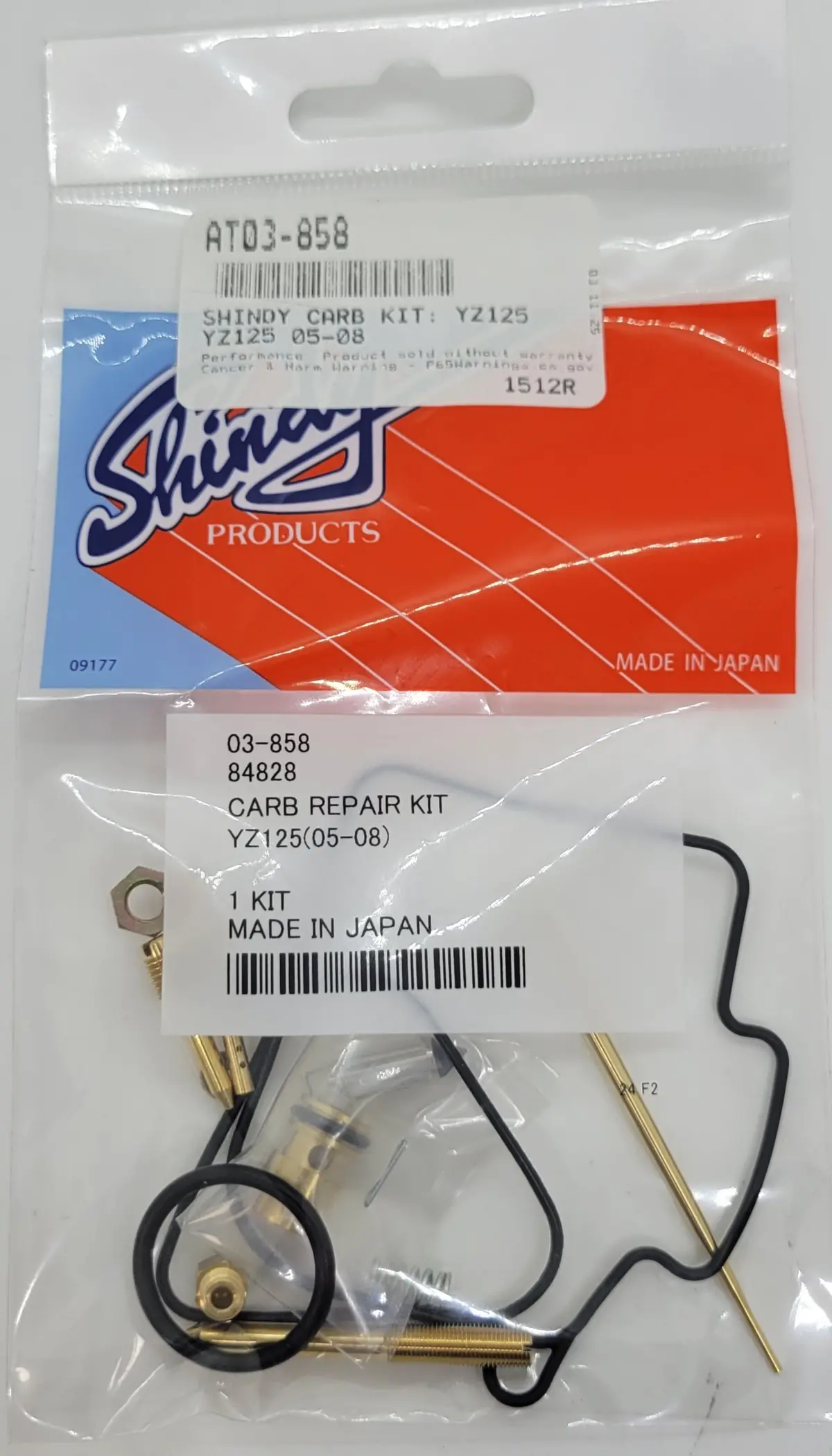 Shindy Carburetor Rebuild Kit 03-858 2005-2008 Yamaha Yz125 1