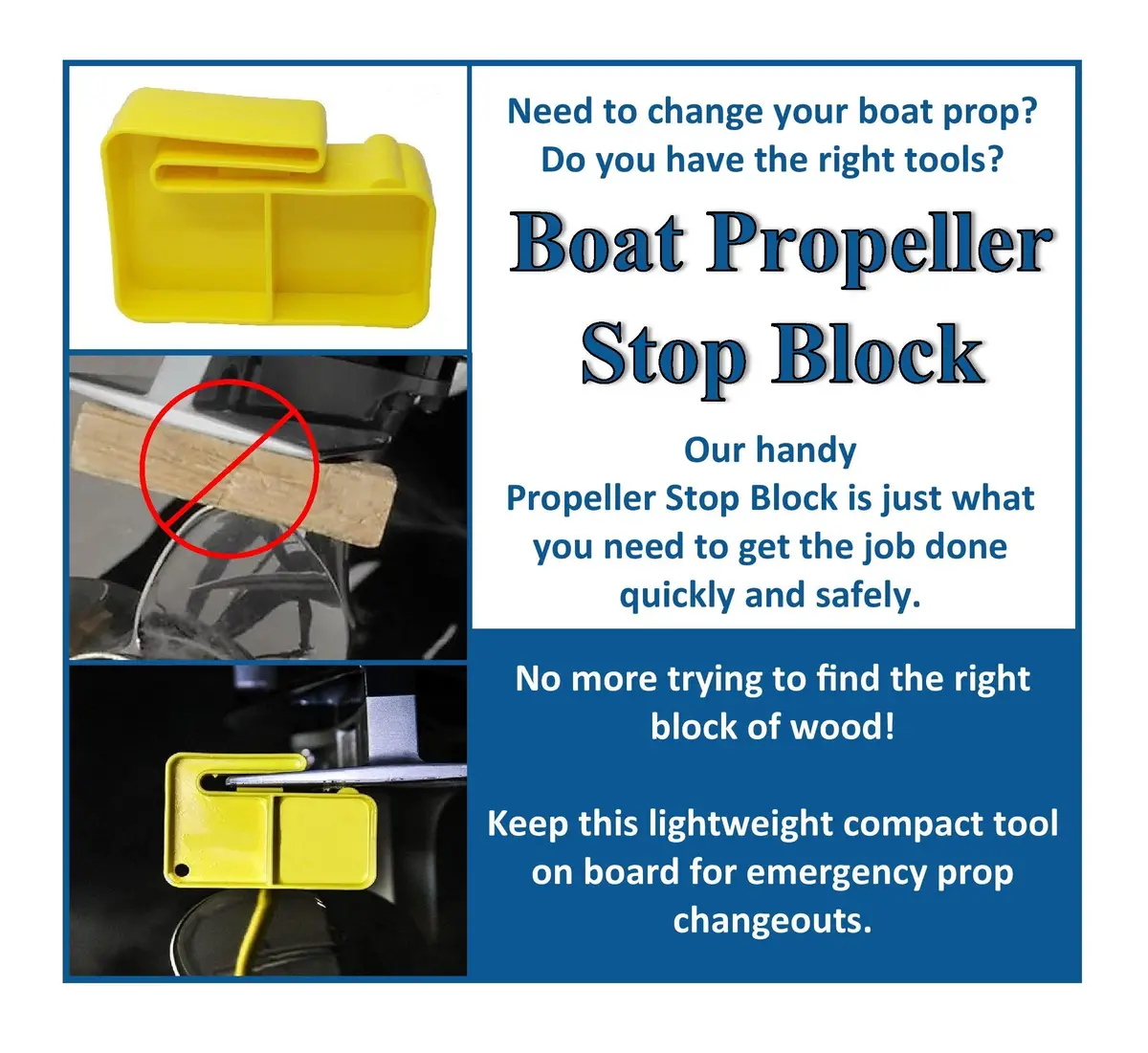 Marine / Boat Propeller Stop Block 3