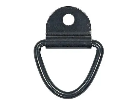 1/4 Inch Forged Rope Ring With 1-Hole Integral Mounting Bracket Zinc Plated | Buyers Products B21 1