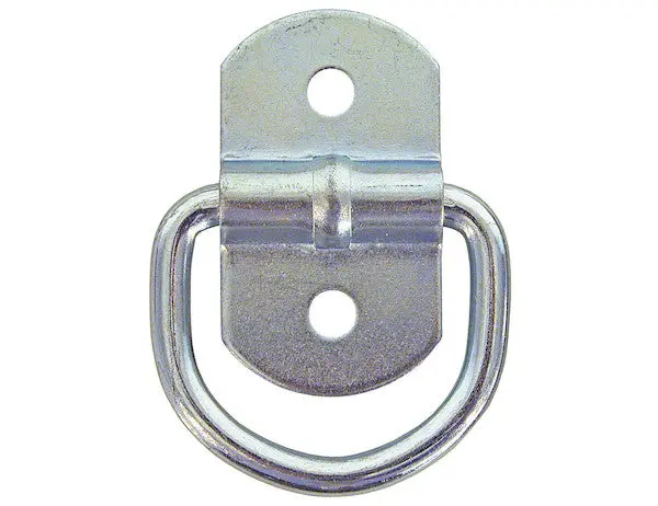 1/4 Inch Forged Light Duty Rope Ring With 2-Hole Mounting Bracket Zinc Plated | Buyers Products B23 1