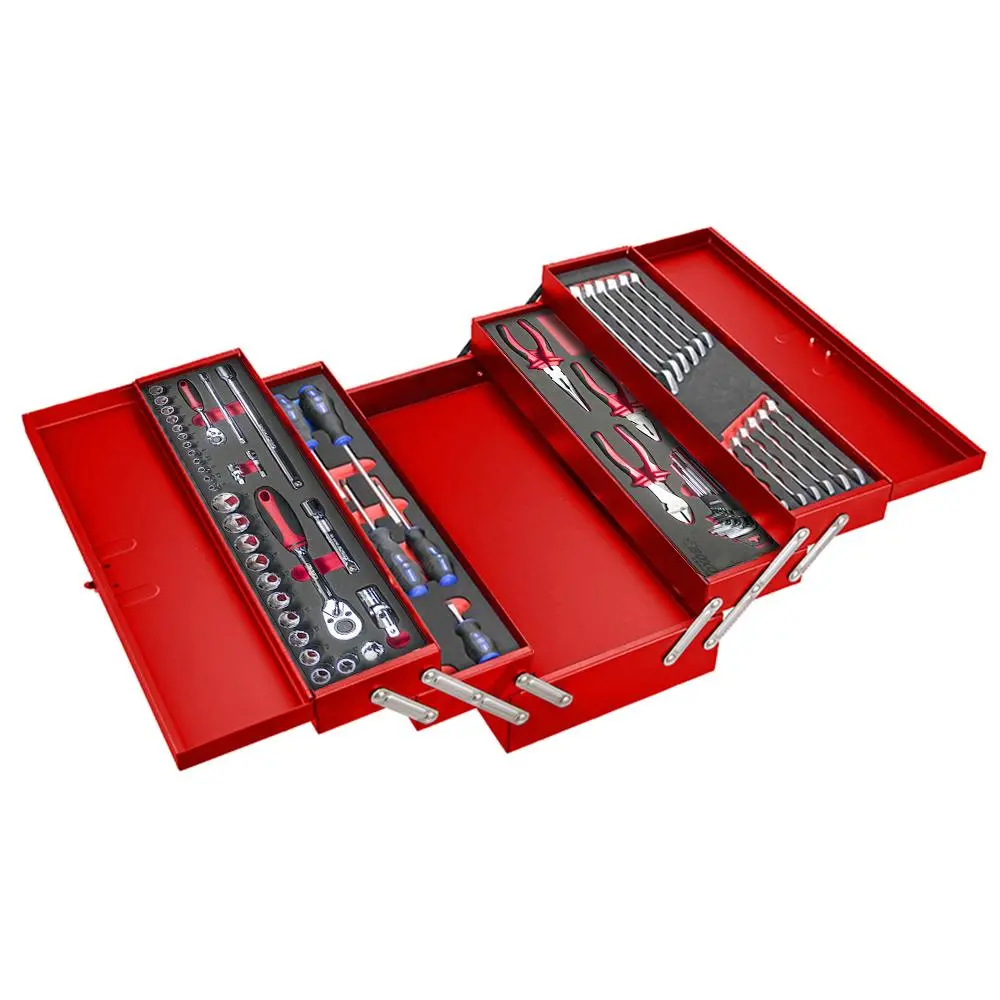 5 Tray Carry Box With 61Pcs Multi-Function Tool Set 1