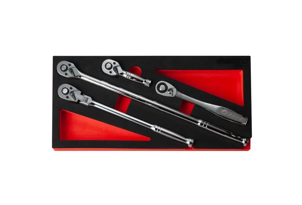 4 Pcs - 3/8" Dr. Ratchet Handle Set 1