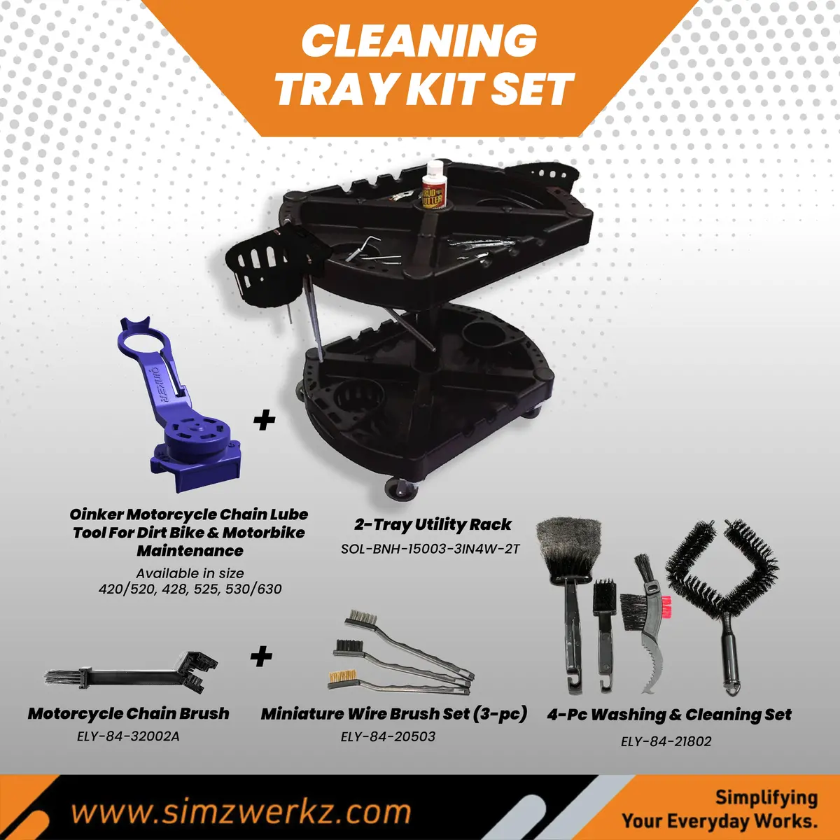 Cleaning Tray Kit Set 1