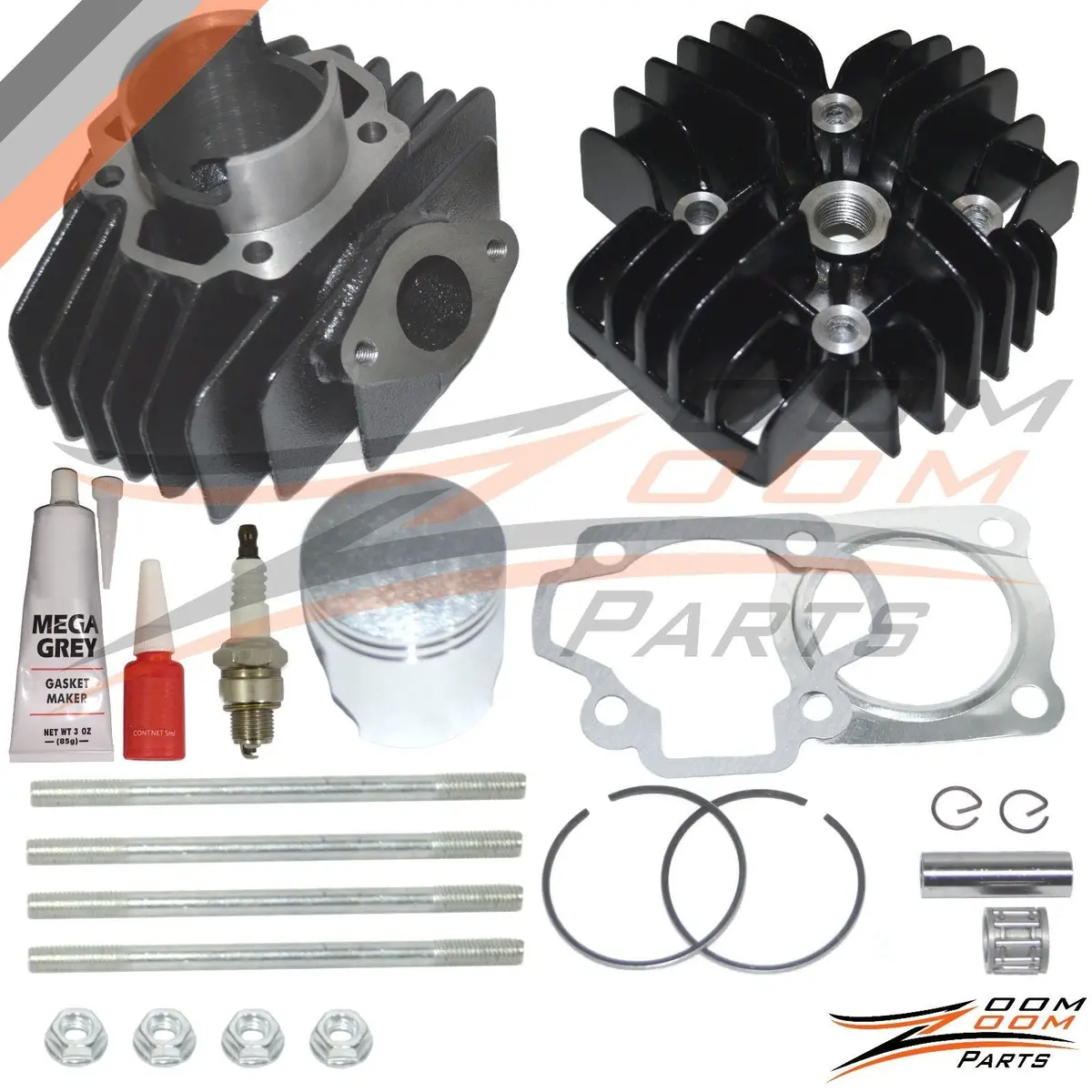 Yamaha Pw50 60Cc Big Bore Kit Set Cylinder Piston Gasket Head Top End 1981-2009 1