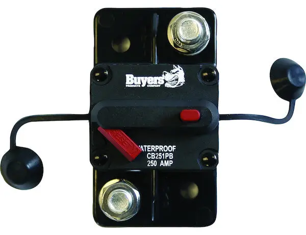 250 Amp Circuit Breaker With Manual Push-To-Trip Reset | Buyers Products Cb251pb 1