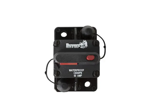 50 Amp Circuit Breaker With Manual Push-To-Trip Reset | Buyers Products Cb50pb 1