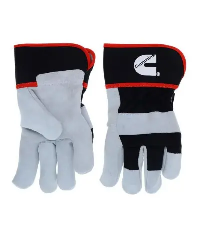 Black/Gray Split Leather Palm Gloves - Xl | Cmn35114 Cummins 1