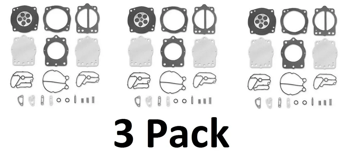 Polaris Keihin Triple Carb Rebuild Kit With Base Gasket 5830043 Sl Slx Sltx 1050 2