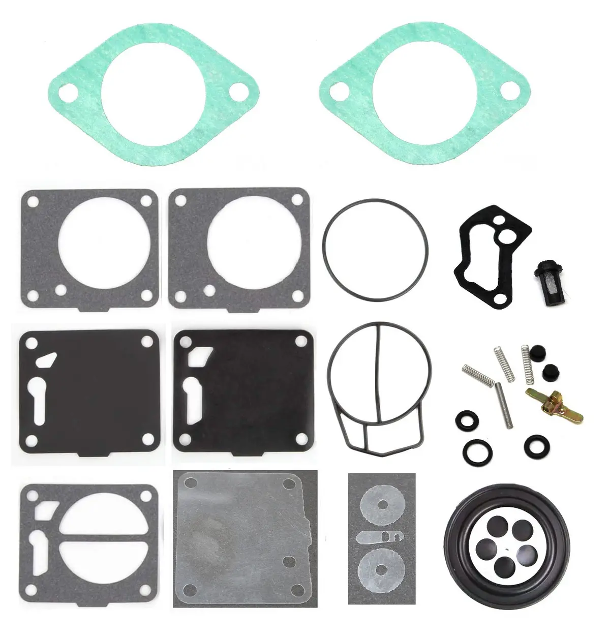 Seadoo Carburetor Rebuild Kit With Base Gasket 290850373 717 Gs Gsi Gti Gts Single Base Gasket 15-001 Cross References 293250134 293250070 293250042 64X-14398-00-00 1