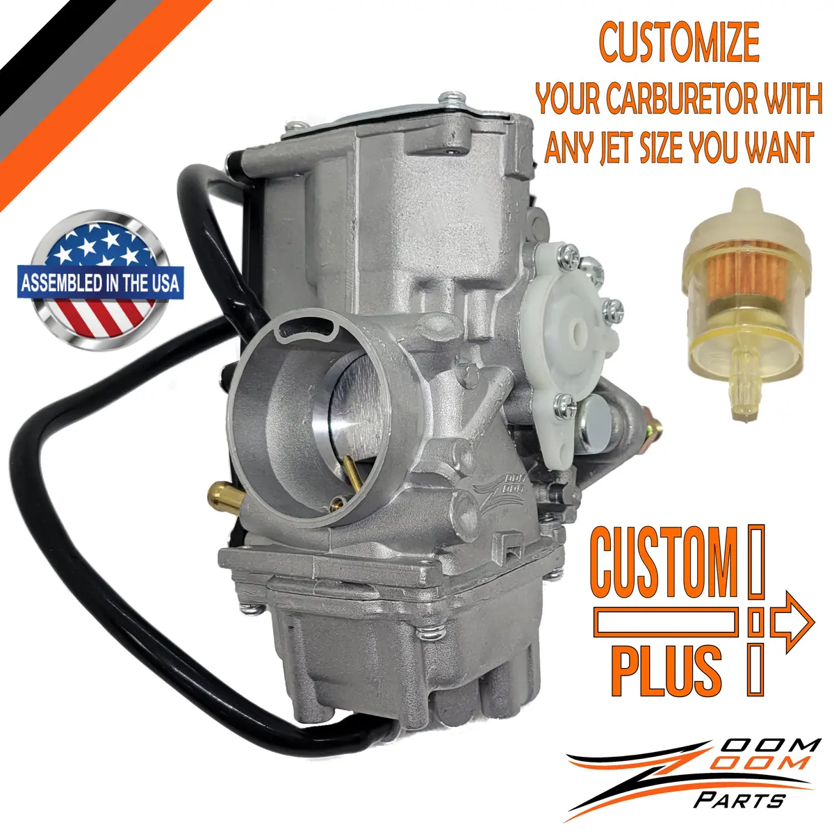 Custom Plus Carburetor & Jetting For 1994 1995 Yamaha Moto-4 350 Yfm 1